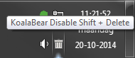 Koala Disable Shift + Delete